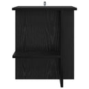 vidaXL Dohányzóasztal 2 pcs Fekete Tölgy 40 x 30 x 49 cm Szerelt Fa