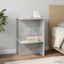 vidaXL Dohányzóasztal 2 pcs Betonszürke 40 x 30 x 49 cm Szerelt Fa