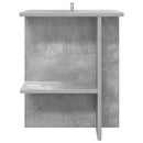 vidaXL Dohányzóasztal Betonszürke 40 x 30 x 49 cm Szerelt Fa