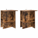 vidaXL Dohányzóasztal 2 pcs Füstös Tölgy 40 x 30 x 49 cm Szerelt Fa