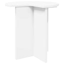 vidaXL Oldal asztal tárolóval Fehér Ø 39 x 38 cm Szerelt Fa