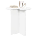 vidaXL Oldal asztal tárolóval 2 pcs Fehér Ø 39 x 38 cm Szerelt Fa