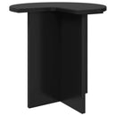 vidaXL Oldal asztal 2 pcs Fekete Tölgy Ø 39 x 38 cm Szerelt Fa