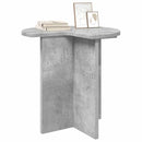 vidaXL Oldal asztal tárolóval Betonszürke Ø 39 x 38 cm Szerelt Fa
