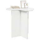 vidaXL Oldal asztal 2 pcs Magasfényű Fehér Ø 39 x 38 cm Szerelt Fa