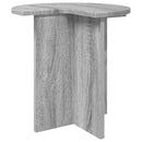 vidaXL Oldal asztal 2 pcs Szürke Sonoma Ø 39 x 38 cm Szerelt Fa