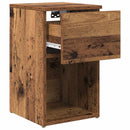 vidaXL Ágyat tartó szekrény 2 db Antik Fa 29 x 31,5 x 49 cm Szerelt Fa