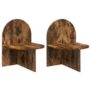 vidaXL Éjjeli asztal 2 pcs Füstös Tölgy 48 x 49 x 65 cm Mérnöki fa