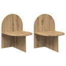 vidaXL Éjjeli asztal 2 pcs Kézműves Tölgy 48 x 49 x 65 cm Mérnöki fa