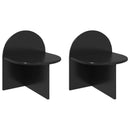 vidaXL Éjjeli asztal 2 pcs Fekete Tölgy 40 x 35,5 x 45,5 cm Mérnöki fa
