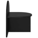 vidaXL Éjjeli asztal 2 pcs Fekete Tölgy 40 x 35,5 x 45,5 cm Mérnöki fa