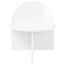 vidaXL Éjjeli asztal 2 db Magasfényű Fehér 40 x 35,5 x 45,5 cm