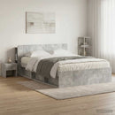vidaXL Fejhajtó szekrény tárolóval Betonszürke Szerelt Fa