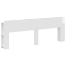 vidaXL Fejhajtó szekrény tárolóval Magasfényű Fehér Szerelt Fa