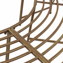 vidaXL Fa pad 4-Ülőhelyek száma 160 x 80 x 44 cm Acél Antik Barna