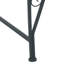 vidaXL Fa pad 4-Ülőhelyek száma 160 x 80 x 89 cm Acél Ezüst Szürke