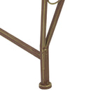 vidaXL Fa pad 4-Ülőhelyek száma 160 x 80 x 89 cm Acél Antik Barna