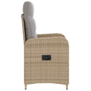 vidaXL Fekvő Kerti Szék Beige és Világosszürke