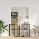 vidaXL Kutya Kapu 2 pcs Fekete 100 x 80 cm Horganyzott acél