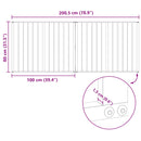 vidaXL Kutya Kapu 2 pcs Fekete 100 x 80 cm Horganyzott acél