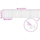 vidaXL Kutya Kapu 4 pcs Fekete 100 x 80 cm Horganyzott acél