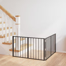 vidaXL Kutya Kapu 2 pcs Fekete 100 x 60 cm Horganyzott acél
