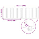 vidaXL Kutya Kapu 2 pcs Fekete 100 x 60 cm Horganyzott acél