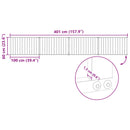 vidaXL Kutya Kapu 4 pcs Fekete 100 x 60 cm Horganyzott acél