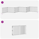 vidaXL Kutya Kapu 6 pcs Fekete 100 x 60 cm Horganyzott acél