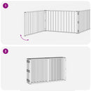 vidaXL Kutya Kapu 10 pcs Fekete 100 x 60 cm Horganyzott acél