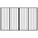 vidaXL Kutya Kapu 2 pcs Fekete 80 x 100 cm Horganyzott acél