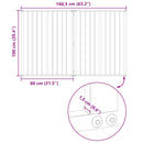 vidaXL Kutya Kapu 2 pcs Fekete 80 x 100 cm Horganyzott acél