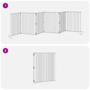 vidaXL Kutya Kapu 6 pcs Fekete 80 x 100 cm Horganyzott acél