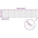 vidaXL Kutya Kapu 6 pcs Fekete 80 x 100 cm Horganyzott acél