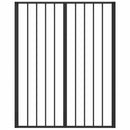 vidaXL Kutya Kapu 8 pcs Fekete 80 x 100 cm Horganyzott acél