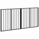 vidaXL Kutya Kapu 2 pcs Fekete 80 x 80 cm Horganyzott acél