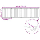 vidaXL Kutya Kapu 4 pcs Fekete 80 x 80 cm Horganyzott acél
