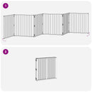 vidaXL Kutya Kapu 6 pcs Fekete 80 x 80 cm Horganyzott acél