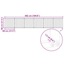 vidaXL Kutya Kapu 6 pcs Fekete 80 x 80 cm Horganyzott acél