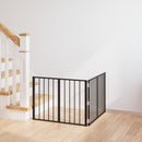 vidaXL Kutya Kapu 2 pcs Fekete 80 x 60 cm Horganyzott acél