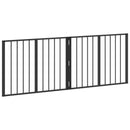 vidaXL Kutya Kapu 2 pcs Fekete 80 x 60 cm Horganyzott acél