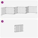 vidaXL Kutya Kapu 6 pcs Fekete 80 x 60 cm Horganyzott acél