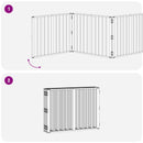 vidaXL Kutya Kapu 8 pcs Fekete 80 x 60 cm Horganyzott acél
