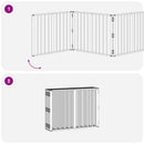 vidaXL Kutya Kapu 10 pcs Fekete 80 x 60 cm Horganyzott acél