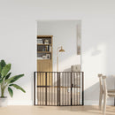 vidaXL Kutya Kapu 2 pcs Fekete 60 x 80 cm Horganyzott acél