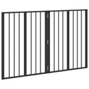 vidaXL Kutya Kapu 2 pcs Fekete 60 x 80 cm Horganyzott acél