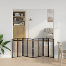 vidaXL Kutya Kapu 4 pcs Fekete 60 x 80 cm Horganyzott acél