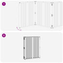 vidaXL Kutya Kapu 8 pcs Fekete 60 x 80 cm Horganyzott acél