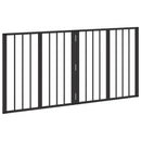 vidaXL Kutya Kapu 2 pcs Fekete 60 x 60 cm Horganyzott acél
