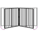vidaXL Kutya Kapu 2 pcs Fekete 60 x 60 cm Horganyzott acél